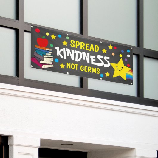 schoolleraar SPREAD KINDNESS Banner (Buitenkant Gebouw)