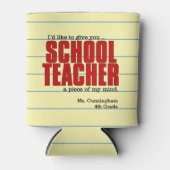 schoolleraar Stuk of Mind | Grappig gebruik Blikjeskoeler (Voorkant)