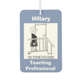 Schoolleraar wil niet naar school gaan luchtverfrisser