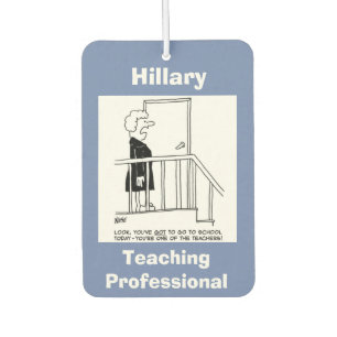 Schoolleraar wil niet naar school gaan luchtverfrisser