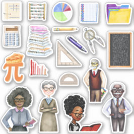 Schoolleraar Wiskunden Sticker