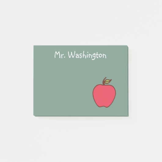 Schoolleraar's Chalkboard Post It Notes Gift (Voorkant)