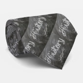 Schoolleraarsgeschiedenis Blackboard Chalk Necktie Stropdas (Opgerold)