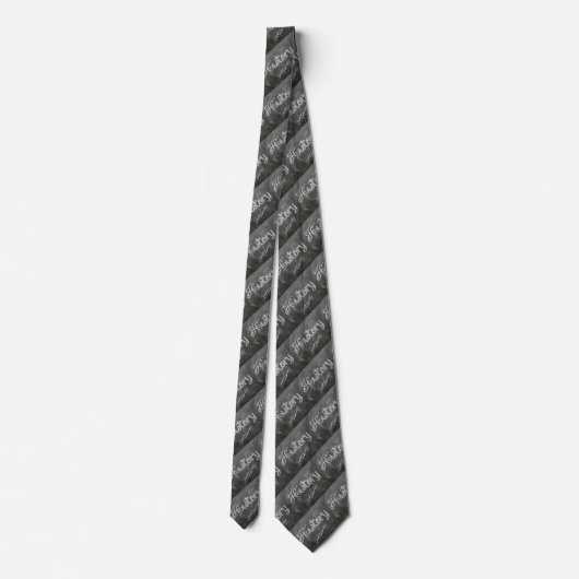 Schoolleraarsgeschiedenis Blackboard Chalk Necktie Stropdas (Achterkant)