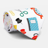 Schoolleraarspatroon kleurrijk stropdas (Opgerold)