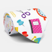 Schoolleraarspatroon kleurrijk stropdas (Opgerold)