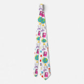 Schoolleraarspatroon kleurrijk stropdas (Achterkant)