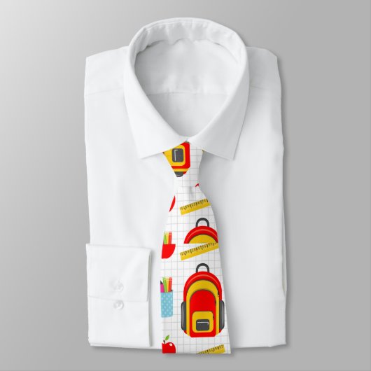 Schoolleraarspatroon kleurrijk stropdas (Gebonden)