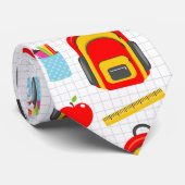 Schoolleraarspatroon kleurrijk stropdas (Opgerold)