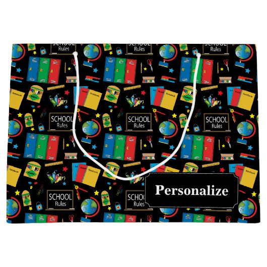 schoolleraren regel grote cadeau groot cadeauzakje (Voorkant)