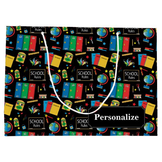 schoolleraren regel grote cadeau groot cadeauzakje (Achterkant)