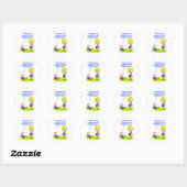 Schoolleraren spelling testsoftware ronde sticker (Vel)