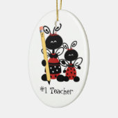 Schoollerarencadeau Keramisch Ornament (Links)