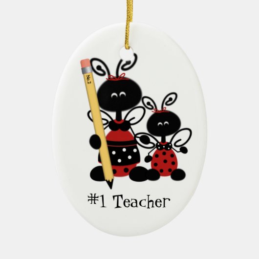 Schoollerarencadeau Keramisch Ornament (Voorkant)