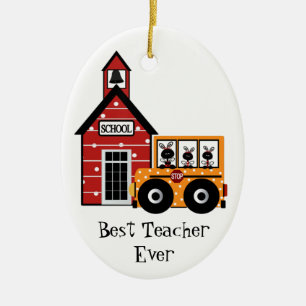 Schoollerarencadeau-Ornament Keramisch Ornament