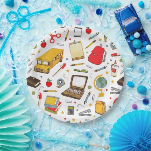 schoollerarenfeest papieren bordje (Feest)