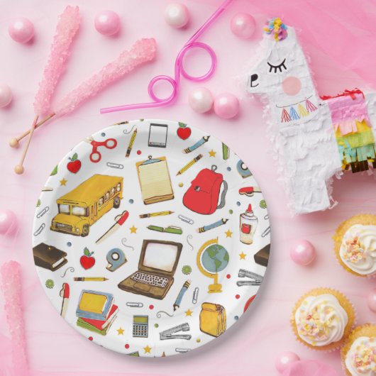 schoollerarenfeest papieren bordje (Feest)