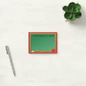 Schoollessenbord Appel Rood Geruit Onderwijzeres Post-it® Notes (Kantoor)