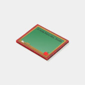 Schoollessenbord Appel Rood Geruit Onderwijzeres Post-it® Notes (Schuin)