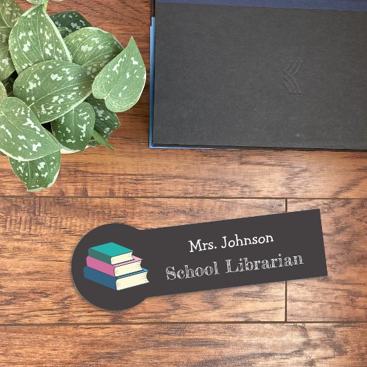 Schoollibrarian Faux Chalkboard Name Tag