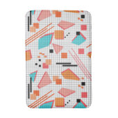 Schoolloze geometrische memphis vormt patroon s badmat (Voorkant Verticaal)