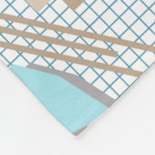 Schoolloze geometrische memphis vormt patroon s fleece deken (Hoek)