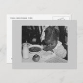 Schoollunchprogramma, jaren dertig briefkaart (Voorkant / Achterkant)
