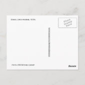 Schoollunchprogramma, jaren dertig briefkaart (Achterkant)