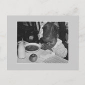 Schoollunchprogramma, jaren dertig briefkaart (Voorkant)