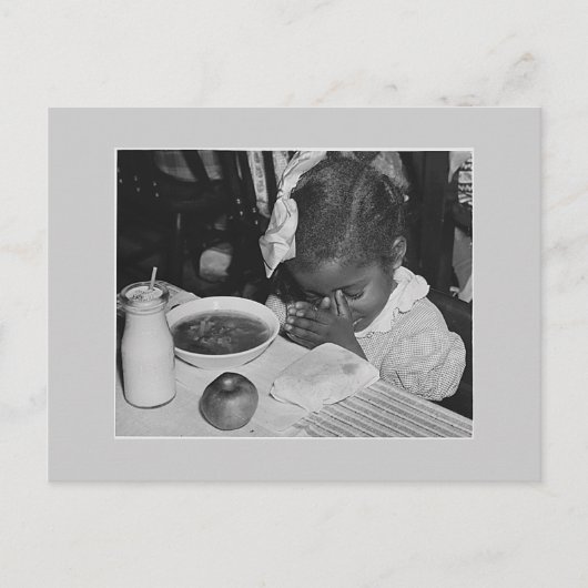 Schoollunchprogramma, jaren dertig briefkaart (Voorkant)