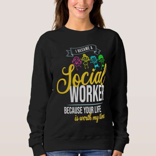 Schoolmaatschappelijkwerker citaat trui (Voorkant)