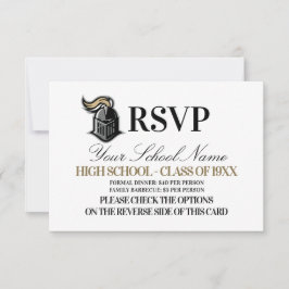 Schoolmascot class Reunion RSVP Kaartje