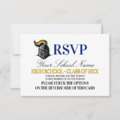 Schoolmascot class Reunion RSVP Kaartje (Voorkant)