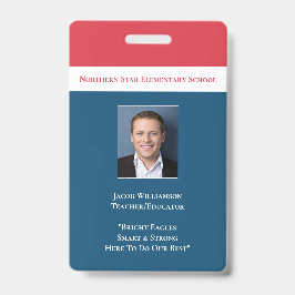 Schoolmedewerker Onderwijzer Leraar Badge