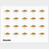 Schoolmeester Fish Logo Ronde Sticker (Vel)