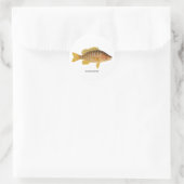 Schoolmeester Fish Logo Ronde Sticker (Tas)