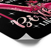 Schoolmeisje dat mijn verjaardag binnensteekt als  poster (Hoek)