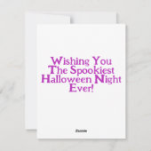 Schoolmeisje en Pompoen Dinogoblin Halloween Feestdagenkaart (Achterkant)