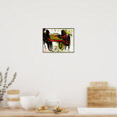 schoolmeisje poster (Keuken)