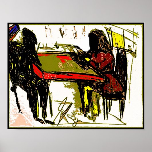 schoolmeisje poster (Voorkant)