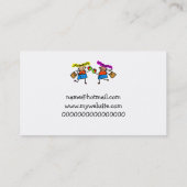 Schoolmeisjes Visitekaartje (Achterkant)