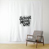 Schoolmodus: AAN! , geïnspireerd ontwerp Wandkleed (In situ)