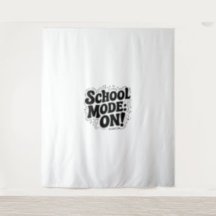 Schoolmodus: AAN! , geïnspireerd ontwerp Wandkleed