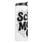 Schoolmodus: AAN! , typografie met Thermosbeker (Gedraaid links)