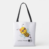 Schoolmodus: UIT - Chillin' Bee Tote Bag (Achterkant)