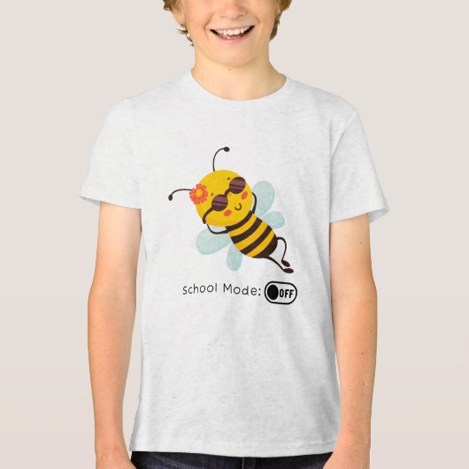 Schoolmodus: UIT - Chillin' Bee Tri-Blend Shirt (Voorkant)