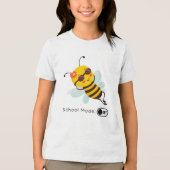 Schoolmodus: UIT - Chillin' Bee Tri-Blend Shirt (Voorkant)
