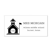  schoolmonogram, Rubber Stamp Zelfinktende Stempel (Design)