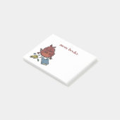schoolmonster ( bewerkbare tekst ) post-it® notes (Schuin)