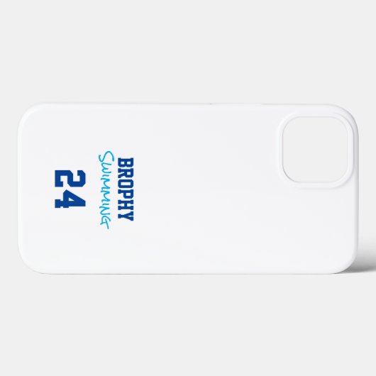 Schoolnaam Sport Jaar Zwemmen Sport Leuk Case-Mate iPhone Case (Achterkant (horizontaal))